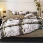 200x220 Gultas veļas komplekts Milano Zone ar palagu - 100% kokvilna satīns