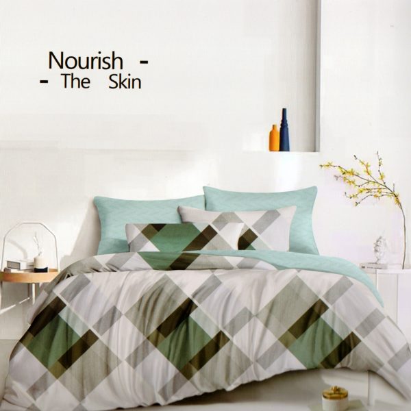 Gultas veļa 200×220 cm Luna Home – 100% kokvilna satīns, 3 daļas, spilvendrānas 70×80