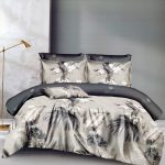 200×220 Gultas veļas komplekts Luna Home ar palagu, 100% kokvilna satīns