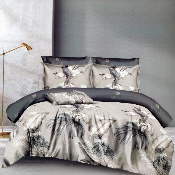 200×220 Gultas veļas komplekts Luna Home ar palagu, 100% kokvilna satīns