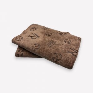 Luks klases liela izmēra vannas dvielis Louis Vuitton 70×140 cm (brūns) - Image 3