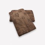 Luks klases liela izmēra vannas dvielis Louis Vuitton 70×140 cm (brūns)