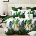 200×220 Gultas veļas komplekts Luna Home ar palagu, 100% kokvilna satīns