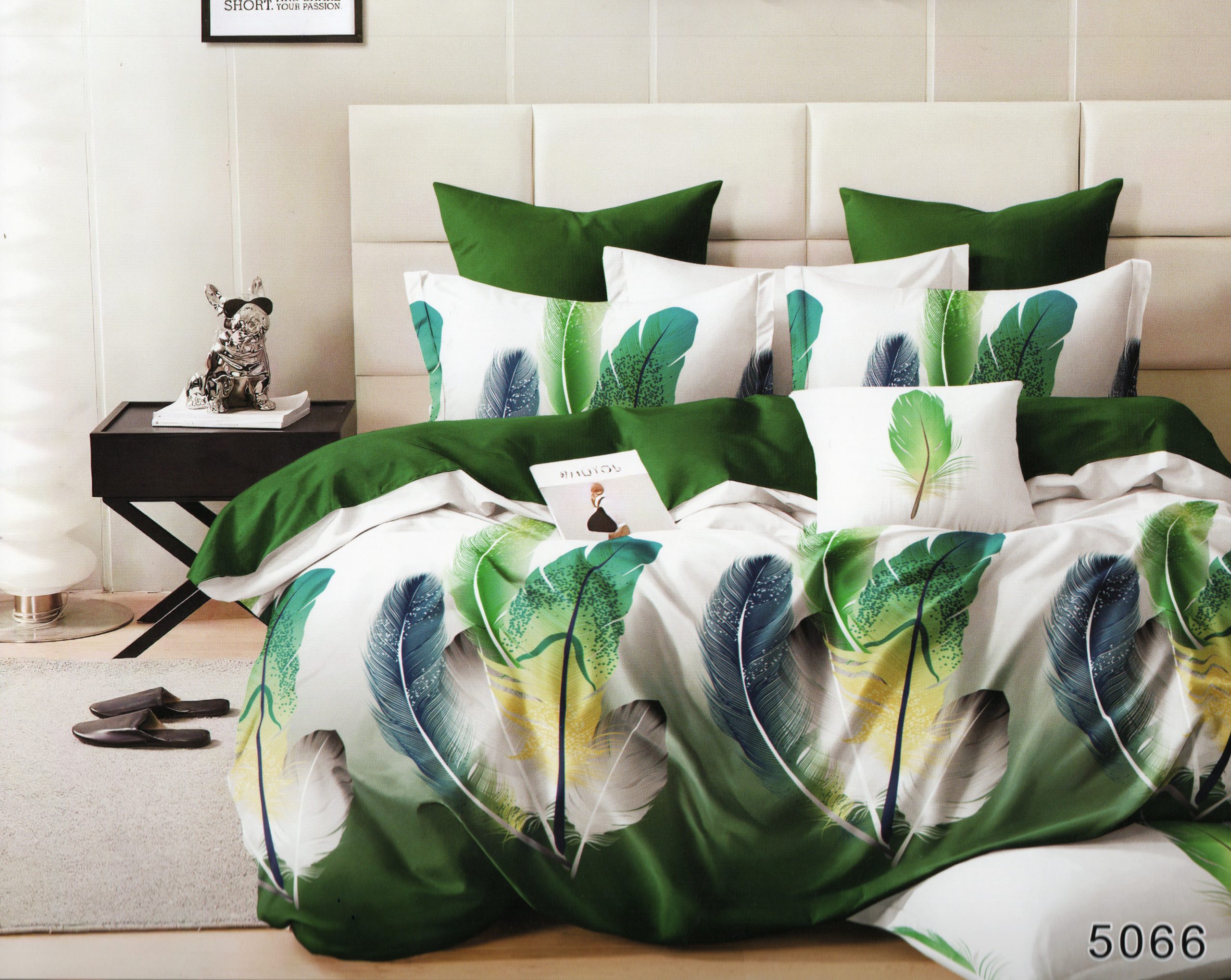 1659 200×220 Gultas veļas komplekts Luna Home ar palagu, 100% kokvilna satīns - Image 1