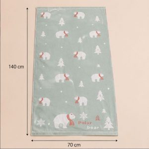 Liela izmēra vannas dvielis 70×140 cm / 100 % kokvilna - Image 3