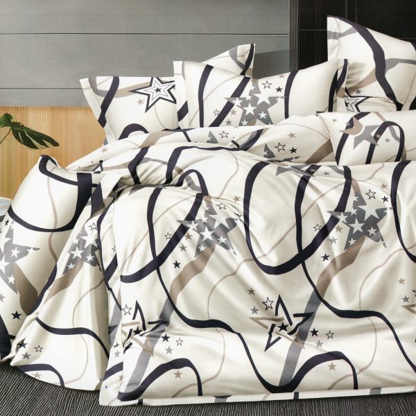 200×200 Gultas veļas komplekts Milano Zone ar palagu – 100% kokvilna satīns