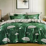 200×220 Gultas veļas komplekts Luna Home ar palagu, 100% kokvilna satīns