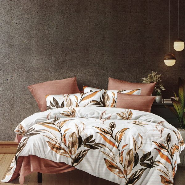 200×220 Gultas veļas komplekts Luna Home ar palagu, 100% kokvilna satīns
