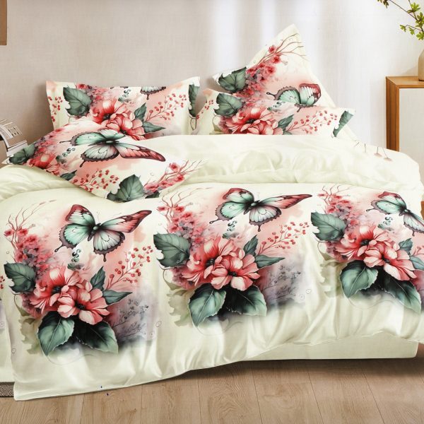 200×200 Gultas veļas komplekts Milano Zone ar palagu – 100% kokvilna satīns
