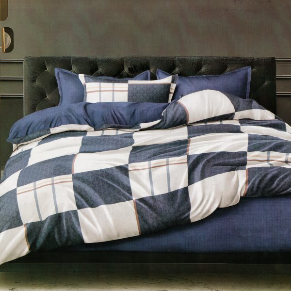 200x220 Gultas veļas komplekts Milano Zone ar palagu - 100% kokvilna satīns