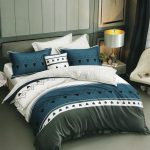 200×220 Gultas veļas komplekts Luna Home ar palagu, 100% kokvilna satīns