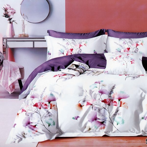 Gultas veļa 160×200 Luna Home – 100% kokvilna satīns, 3 daļas, spilvendrānas 70×80
