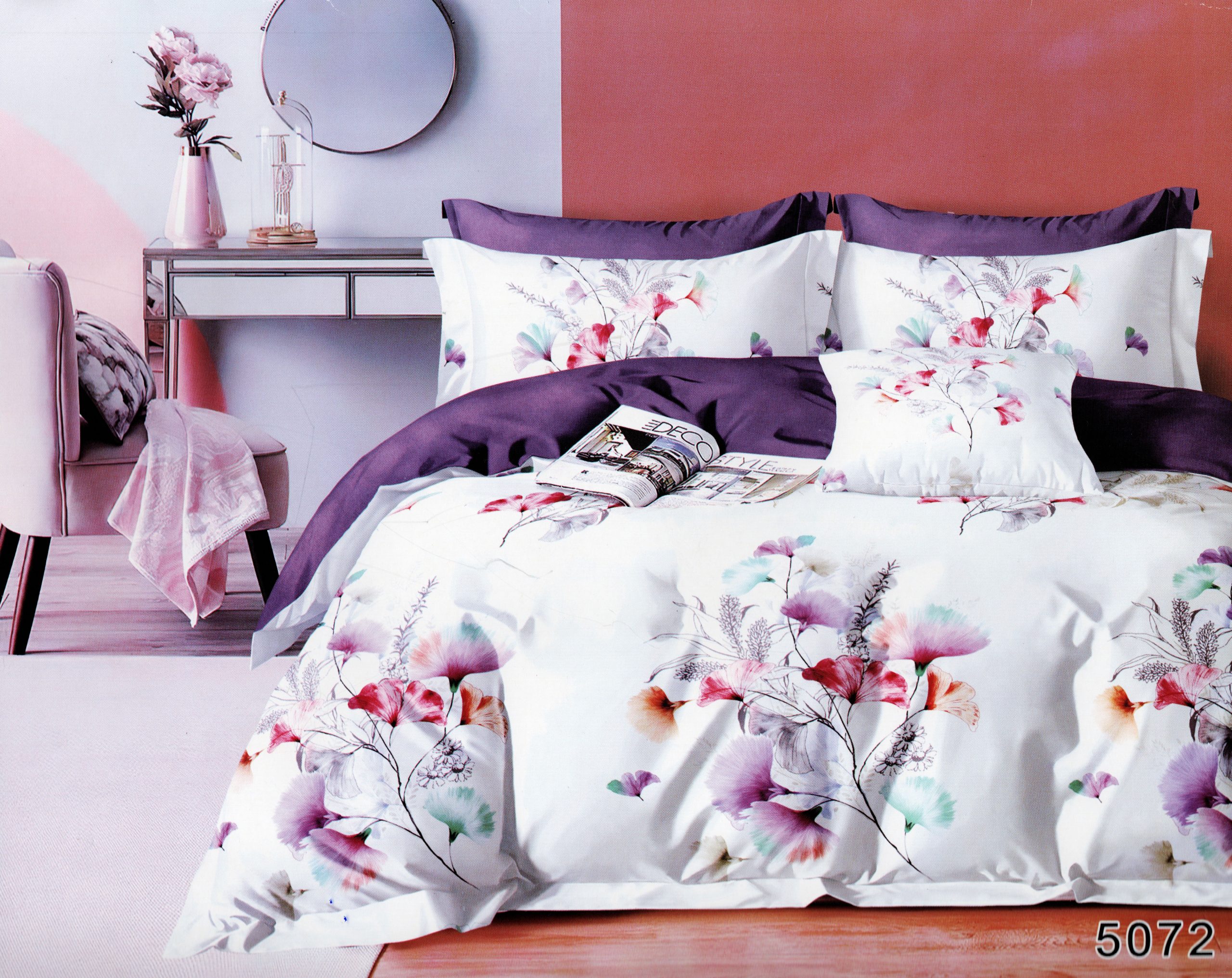 791 Gultas veļa 160×200 Luna Home – 100% kokvilna satīns, 3 daļas, spilvendrānas 70×80 - Image 1