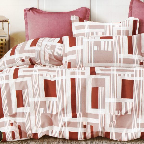 160×200 Gultas veļas komplekts Milano Zone ar palagu - 100% kokvilna satīns