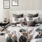 200×220 Gultas veļas komplekts Luna Home ar palagu, 100% kokvilna satīns