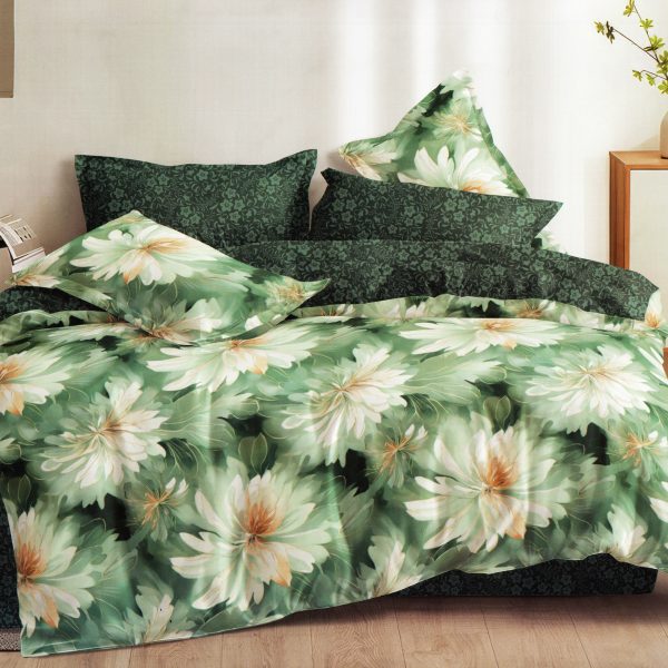 140×200 Gultas veļas komplekts Milano Zone ar palagu – 100% kokvilna satīns