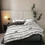160×200 Gultas veļas komplekts Luna Home ar palagu, 100% kokvilna satīns