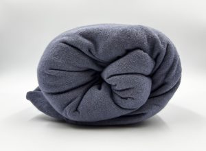 180×200 Palags ar gumiju Jersey - 100% kokvilna (Pērļu pelēks ar violetu toni)