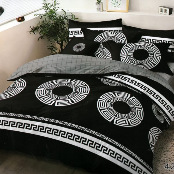 160×200 Gultas veļas komplekts Luna Home ar palagu, 100% kokvilna satīns