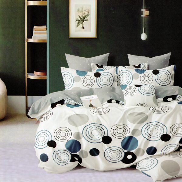 200×220 Gultas veļas komplekts Luna Home ar palagu, 100% kokvilna satīns