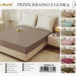 120×200 Palags ar gumiju Cotton World – 100% kokvilna satīns (Pelēks)