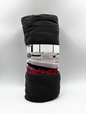 200×220 Palags ar gumiju Jersey - 100% kokvilna (Grafīta pelēks) - Image 2