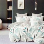 200×220 Gultas veļas komplekts Luna Home ar palagu, 100% kokvilna satīns