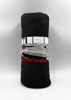180×200 Palags ar gumiju Jersey - 100% kokvilna (tumši pelēks) - Image 2