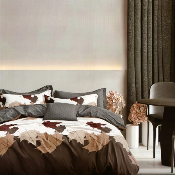 160×200 Gultas veļas komplekts Luna Home ar palagu, 100% kokvilna satīns