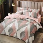 200×220 Gultas veļas komplekts Luna Home ar palagu, 100% kokvilna satīns