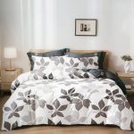 160×200 Gultas veļas komplekts Luna Home ar palagu, 100% kokvilna satīns