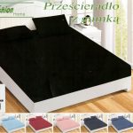 140×200 Palags ar gumiju by Fashion Home Textiles - 100% kokvilna satīns (Melns)