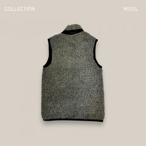 100% Merino aitas vilnas veste ar apkakli – pelēka - Image 4
