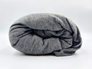 200×220 Palags ar gumiju Jersey - 100% kokvilna (Tumši pelēks)