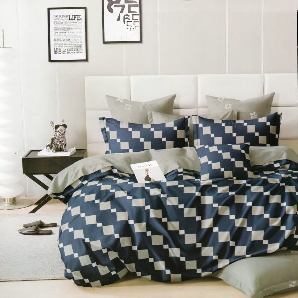 160×200 Gultas veļas komplekts Luna Home ar palagu, 100% kokvilna satīns