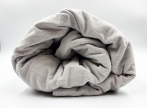 200×220 Palags ar gumiju Jersey - 100% kokvilna (gaiši pelēks)
