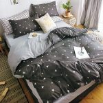 160×200 Gultas veļas komplekts Luna Home ar palagu, 100% kokvilna satīns