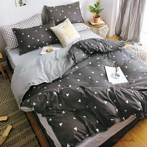160×200 Gultas veļas komplekts Luna Home ar palagu, 100% kokvilna satīns