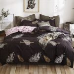 200×220 Gultas veļas komplekts Luna Home ar palagu, 100% kokvilna satīns