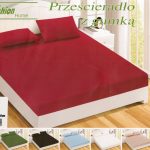 160x200 Palags ar gumiju Fashion Home Textiles / 100% kokvilna satīns (bordo)