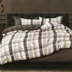 200×200 Gultas veļas komplekts Milano Zone ar palagu – 100% kokvilna satīns