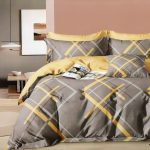 160×200 Gultas veļas komplekts Luna Home ar palagu, 100% kokvilna satīns