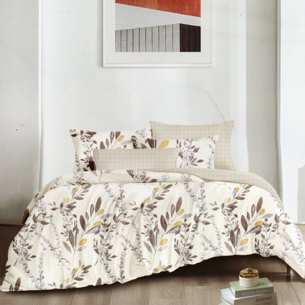 200×220 Gultas veļas komplekts Luna Home ar palagu, 100% kokvilna satīns