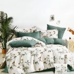 200×220 Gultas veļas komplekts Luna Home ar palagu, 100% kokvilna satīns