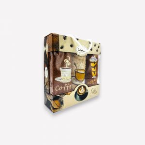 Virtuves dvielīšu dāvanu komplekts  3 gab. – 100% kokvilna, Turcija, Coffee Time - Image 2