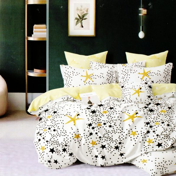 Gultas veļa 160×200 Luna Home – 100% kokvilna satīns, 3 daļas, spilvendrānas 70×80