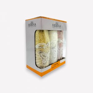 Virtuves dvielīšu dāvanu komplekts  3 gab. – 100% kokvilna, Turcija, Tauriņi - Image 3
