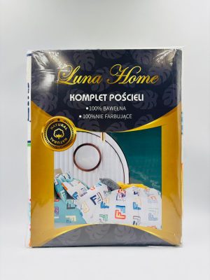 Gultas veļa 160×200 cm Luna Home – 100% kokvilna, 3. daļas, spilvendrānas 70×80 - Image 2