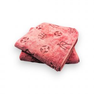 Premium vannas dvielis ar greznu ornamentu 50×100 cm - mikrošķiedra (Pūderrozā) - Image 2