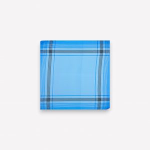 Klasiskais auduma kabatlakatiņš vīriešiem 36×36 cm (gaiši zils)